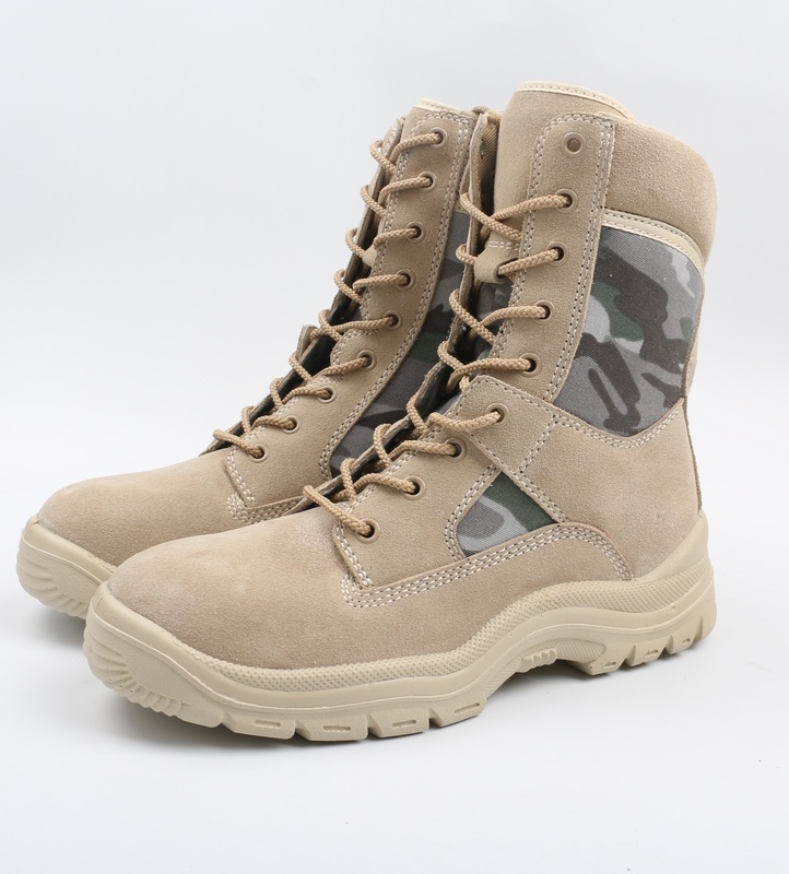 Black Steel Toe Brown Pu Outsole