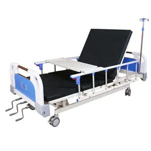 Drie-crank handleiding drie-functie ziekenhuisbed ICU speciale patiënt verpleging bed totale lifting medische bed