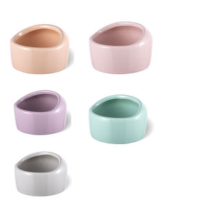 Warna-warni keramik pemberi makan anjing bubuk hewan peliharaan mangkuk air makanan kucing hewan peliharaan mangkuk pengumpan - Product Image 6