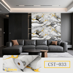 Papel Tapiz Autoadhesivo Impermeable <span class=keywords><strong>de</strong></span> 60 cm x 3 <span class=keywords><strong>Metros</strong></span> con Diseño <span class=keywords><strong>de</strong></span> Mármol Falso, Adhesivo Decorativo para Pared <span class=keywords><strong>de</strong></span> Cocina y Baño - Product Image 6