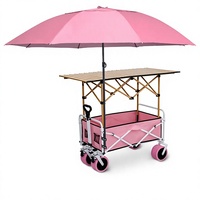 Véhicule de camping multifonctionnel à quatre roues JFXL TC-01 de haute qualité pour l'extérieur avec pare-soleil et table pliable et réglable en hauteur