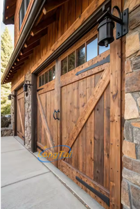 Puerta <span class=keywords><strong>de</strong></span> Garaje Residencial <span class=keywords><strong>de</strong></span> Alta Gama LongTai - Estilo <span class=keywords><strong>de</strong></span> Caseta <span class=keywords><strong>de</strong></span> Madera Duradera para Residencias <span class=keywords><strong>de</strong></span> Lujo - Product Image 2