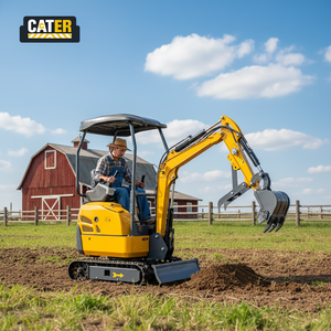 Escavadeiras Domésticas CQ8018 Aprovadas pelo CE, Mini Escavadeira CATER, Máquina de Microescavação com Motor KUBOTA, Escavadeira Pequena de 1 Tonelada à Venda - Product Image 6