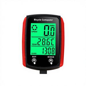 <span class=keywords><strong>Compteur</strong></span> de vélo transfrontalier pour vélo de route, rétroéclairé, étanche, grand écran, avec affichage de la température et de l'heure, pour vélo de course et VTT - Product Image 1