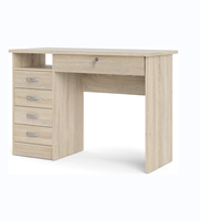 Bureau d'ordinateur en bois simple et moderne Mobilier de bureau à domicile avec un design élégant du personnel