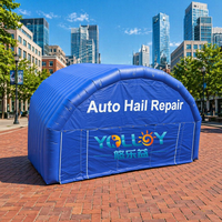 YOLLOY IT-809 Tente tunnel gonflable pour réparation de grêle automobile, garage et protection de véhicules