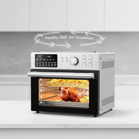Horno de Convección y Freidora de Aire Dual de 30L, 10 en 1, Eléctrico OTG para Pizza y Repostería, Tostadora Doméstica Combinada con Asador y Deshidratador