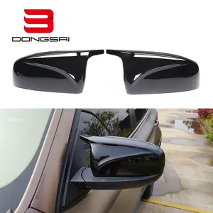 ABS Casing Penutup Kaca Spion M, Penutup Kaca Spion Warna Hitam Mengkilap untuk BMW X5 E70 X6 E71 2007-2014