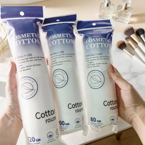 Tampons de coton biodégradables en vrac, 3 couches, écologiques, pour le visage, les cils, les lèvres, le vernis à ongles, le démaquillage, emballage scellé - Product Image 1