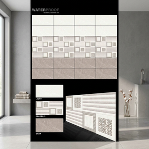 Carreaux muraux en céramique gris brillant Vistaar 300x600mm (12x24, 30x60cm) émaillés numériquement, antidérapants et résistants aux acides pour cuisine et restaurant - Product Image 3