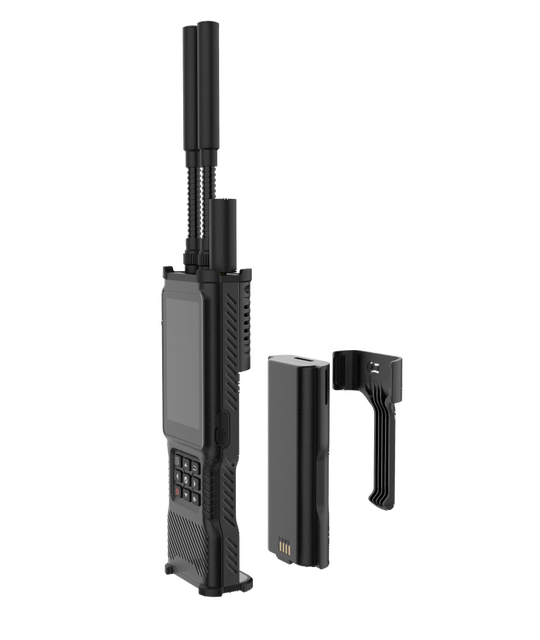 YIZE DW-DT06 Durable 1-3km Handheld Signal UAV Drone Detector 70MHz-6000MHz Frequency Range Drone Swarm Detection Positioning