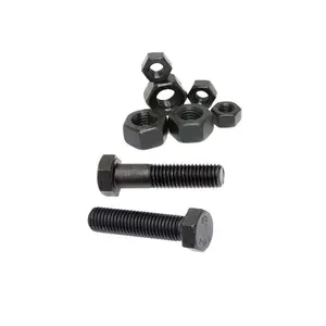 Hebei Per Kg Supplier Sell Astm A193 B16 High Strength Combination M48 M8 Black Hex Head Bolt And Nuts For Excavators
