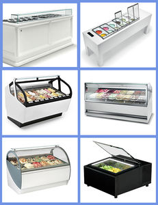 Congelador <span class=keywords><strong>de</strong></span> exhibición <span class=keywords><strong>de</strong></span> helados con refrigeración por aire comercial Vitrina <span class=keywords><strong>de</strong></span> helados con puertas correderas italianas - Product Image 6