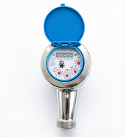 Compteur d'eau mécanique multi-jets DN25 en acier inoxydable résistant, fileté, fabriqué en usine