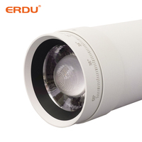 ERDU-carcasa de lámpara de aluminio, luz de pista Led ajustable, 2/3/4 cables, 3 Phaze con zoom, Cob, reflectores de pista