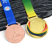 Medalla de Fútbol 3D Personalizada con Logotipo Impreso, Fabricación de Medallas de Oro, Medalla de Recuerdo para Deportes a Gran Escala