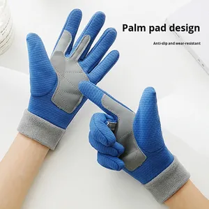 <strong>Children's</strong> Winter/autumn <strong>Gloves</strong> Outdoor Riding Cold-proof Fleece-lined Windproof Full-fingered Cute Warm for Biking - Product Image 1
