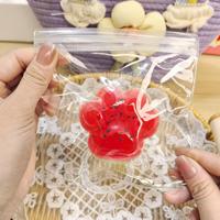 Jouet Squishy en TPR Motif Patte de Chat Pastèque Rouge, Étoile et Bande, Mignon, Anti-stress, Unisexe, 14+, Cadeau, Thérapie, Fête