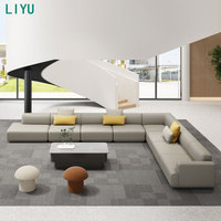 Canapé modulaire de bureau à domicile Liyu Furniture, cabine téléphonique avec prise de charge, ensemble de canapés