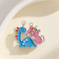 Collier pendentif magnétique lapin mignon à goutte d'huile pour Pâques, cadeau de vacances pour fille, accessoire pour meilleures amies