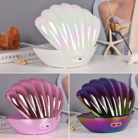 La lumière scintillante nouvellement conçue illumine vos nuits avec la lumière de table de lampes de mouvement liquide colorée avec la grande forme de coquille
