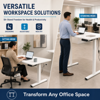 Table de bureau ergonomique réglable en hauteur pour le gaming et le travail, fabriquée en Chine