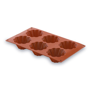 Molde Pastryflex de 6 cavidades para hornear brioche en forma de flor - Product Image 1