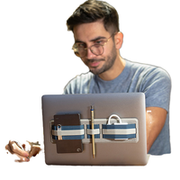 BRM Oxford – sacs de rangement portables de voyage, disque dur externe, organisateur de matériel informatique pour ordinateur portable, accessoires multifonctions pliables pour ordinateur