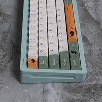 Touches de clavier personnalisées Black Shadow Cat, profil Cherry, sublimation par teinture, avec barre d'espace 6.25u 7u pour clavier mécanique à commutateur MX