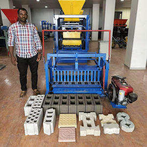 Machine à briques creuses mobiles élargie 3-45, alimentée au diesel, pour briques de ciment à cuisson libre - Product Image 4