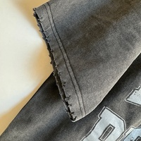 T-shirt Homme Personnalisé et Délavé à l'Acide, Style Vieilli, Coupe Large, Lourd, Vente en Gros