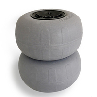 Rueda de Arena para Carrito de Playa de 12 Pulgadas, Remolque para Kayak, Carrito Inflable, Remolques para Barcos Neumáticos con Ruedas de Neumáticos de Globo