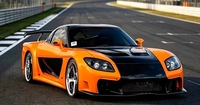 Kit aérodynamique complet VeilSide Fortune Widebody pour Mazda RX7 FD3S, style Tokyo Drift, accessoires de modification automobile.