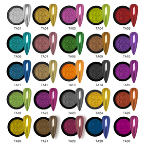 <span class=keywords><strong>Poudre</strong></span> à Ongles <span class=keywords><strong>Effet</strong></span> Miroir Sirène Néon Poussière à Ongles Nail Art Perle Pigment Chrome <span class=keywords><strong>Poudre</strong></span> Miroir Magique - Product Image 2