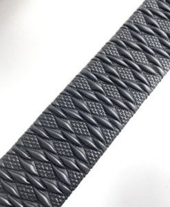 วัสดุหนังสังเคราะห์แบบยืดหยุ่นประดับเพชรทรงเพชรสำหรับรองเท้าแตะผู้หญิง - Product Image 4