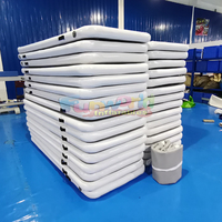 Piscine flottante gonflable de luxe pour yachts, en PVC/vinyle de 0,9 mm, capacité de 500 kg, couleur personnalisable