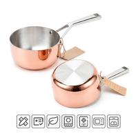 Ensemble de casseroles en acier inoxydable de qualité supérieure TIANXING, 3 couches, or rose, induction, casserole, cuisine, ensemble de casseroles et poêles