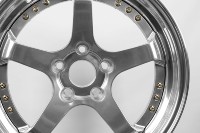 Jantes forgées 5 branches argent poli 18 19 20 21 pouces, alliage concave à déport profond 5X114.3 pour Supra EVO GTR BRZ 350Z 370Z