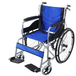 Deluxe Aluminum Manual Folding Wheelchair with Detachable Wheels Hospital Wheel Chair for Elderly OLF - Product Image 1