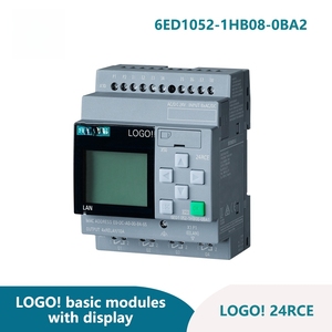 Module Siemens LOGO 24RCE 6ED1052-1HB08-0BA2, 24V DC, sortie relais, contrôleur PLC Ethernet - Product Image 1