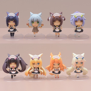 8 pièces/ensemble 10 cm <span class=keywords><strong>NEKOPARA</strong></span> Chocola/Vanilla Statue Kawaii Japonais Blind Box Anime Figurine en PVC - Product Image 2