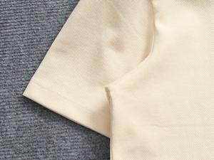 Camiseta de Manga Corta para Hombre, Estilo Casual, Corte Ajustado, 100% Algodón Transpirable, con Bordado en Lona de Color, para Dropshipping - Product Image 3