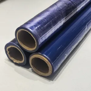 Good Blue White Transparent Strech Film Roll Pvc Sheet Packing Film For Mattress Packing