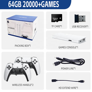 เครื่องเล่นเกมย้อนยุค 20000+ เกมส์  รีโทรเกมสติ๊ก 4K HD ทีวีเกมสติ๊ก เสียบเล่นได้ทันที พร้อมคอนโทรลเลอร์ไร้สาย 2 ตัว - Product Image 5