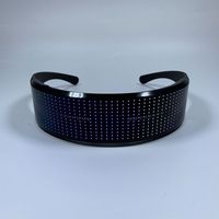 Lunettes LED intelligentes contrôlées par application, rechargeables par USB, avec affichage défilant, personnalisables, pour messages DIY, lunettes lumineuses pour fêtes