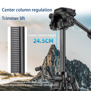 QZSD-Q111L 170CM fotoğraf standı alüminyum kamera tripodu montaj dijital ve standı taşınabilir kamera tripodu - Product Image 2