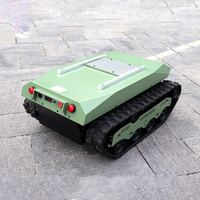 Châssis de réservoir de robot intelligent RC chenille en caoutchouc plate-forme de chenille train d'atterrissage électrique pour la lutte contre les incendies