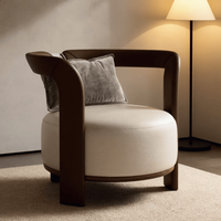 Fauteuil de luxe en teck doré avec structure en fil d'or, design moderne et décontracté, écologique, utilisation multi-espaces, mobilier de salle à manger et d'hôtel