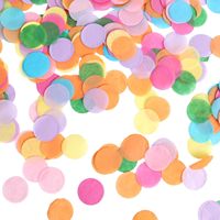 Confettis en papier de soie biodégradable ronds, colorés, forme personnalisée, pour mariage, fête, célébration, vente en gros