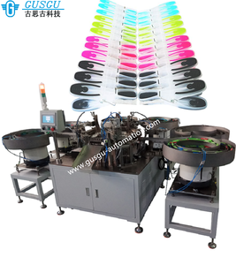 Machine à assembler les goupilles pour vêtements, prix d'usine personnalisé, pièces, installation de goupilles pour vêtements, machine de fixation en plastique - Product Image 1